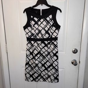 Maurices black and white patterned sundress size 7/8